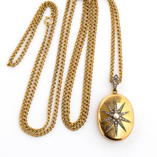 Antique chain locket