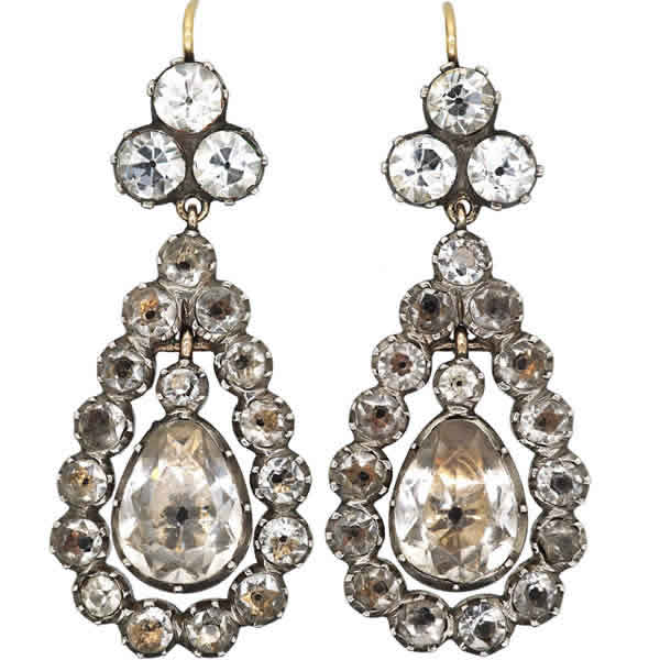 Georgian Foil-Back Earrings