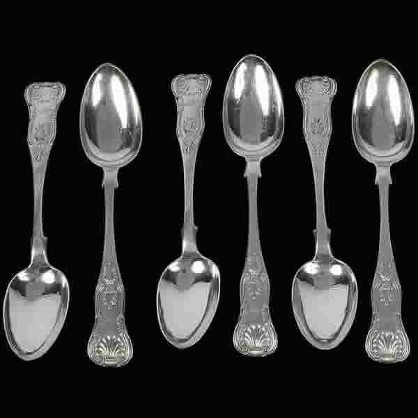 Victorian silver teaspoon